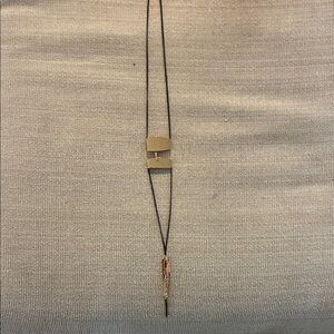 Two-Tone Gold and Black Necklace